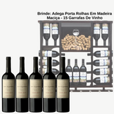 Vinhos D.V Catena Malbec + BRINDE: Adega Porta Rolhas Em Madeira Maciça - Suporta 15 Garrafas De Vinho