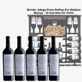 Gran Enemigo Gualtallary + BRINDE: Adega Porta Rolhas Em Madeira Maciça - Suporta 15 Garrafas De Vinho